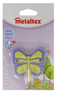 Butterfly 3 db-os színes öntapadós akasztó szett - Metaltex