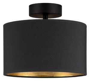 Tres S fekete mennyezeti lámpa aranyszínű részletekkel, ⌀ 25 cm - Bulb Attack