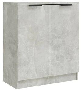 VidaXL Betonhatású Tálalószekrény Szett - 2 db - 60x30x70 cm
