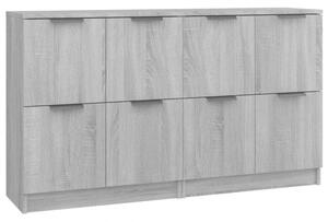 VidaXL Tálalószekrény Szett - Sonoma Szürke - 2 db - 60x30x70 cm