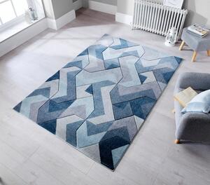 Aurora kék-szürke szőnyeg, 120 x 170 cm - Flair Rugs