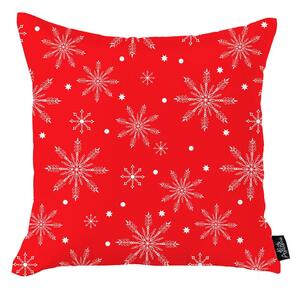 Honey Christmas Snowflakes piros karácsonyi párnahuzat, 45 x 45 cm - Mike & Co. NEW YORK