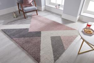 Zula rózsaszín-szürke szőnyeg, 160 x 230 cm - Flair Rugs