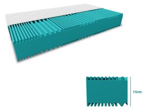 Hab matrac DELUXE 140 x 200 cm Matracvédő: Matracvédő nélkül