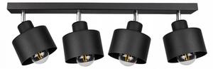 Glimex LAVOR állítható mennyezeti lámpa fekete 4x E27 + ajándék LED izzók