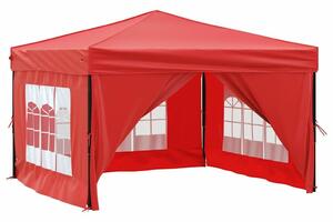VidaXL Rendezvénysátor - Piros - 3x3m