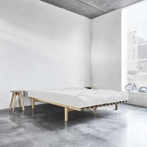 Pace Comfort Mat Natural Clear/Natural borovi fenyőfa franciaágy matraccal, 140 x 200 cm - Karup Design