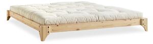 Elan Comfort Mat Natural/Natural borovi fenyőfa franciaágy matraccal, 140 x 200 cm - Karup Design