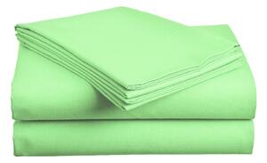 Zöld pamut lepedő 140x240 cm Méretek: 140 x 240 cm (egyszemélyes ágy), Grammsúly: Standard (135 g/m2)