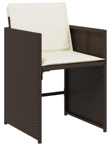 VidaXL 13 részes barna polyrattan kerti ülőgarnitúra párnákkal