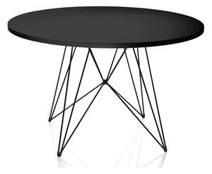Bella fekete étkezőasztal, ø 120 cm - Magis