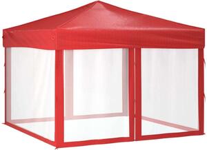 VidaXL Rendezvénysátor 3x3m, Piros