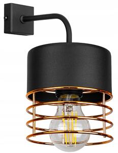 Glimex Carol réz/króm fali lámpa 1x E27 + ajándék LED izzó