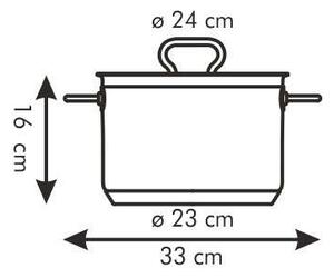 Tescoma HOME PROFI fazék fedővel ø 24 cm, 7,0 l
