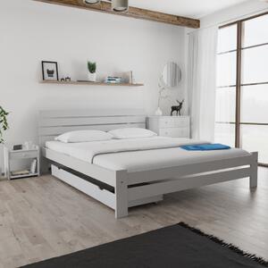 PARIS magasított ágy 180x200 cm, fehér Ágyrács: Ágyrács nélkül, Matrac: Matrac nélkül