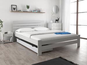 PARIS magasított ágy 140x200 cm, fehér Ágyrács: Ágyrács nélkül, Matrac: Matrac nélkül