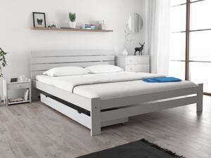 PARIS magasított ágy 180x200 cm, fehér Ágyrács: Ágyrács nélkül, Matrac: Matrac nélkül