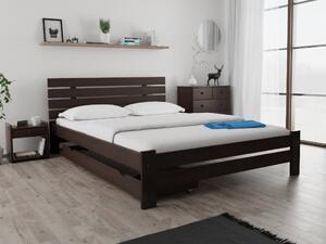 PARIS magasított ágy 160x200 cm, diófa Ágyrács: Ágyrács nélkül, Matrac: Matrac nélkül