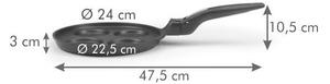 TESCOMA Smart CLICK Tükörtojássütő serpenyő 4 fészkes ø 24 cm