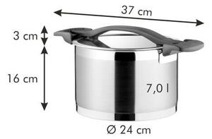 Tescoma ULTIMA Fazék fedővel ø 24 cm, 7.0 l