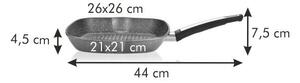 Tescoma i-PREMIUM Stone Grill serpenyő 26 x 26 cm