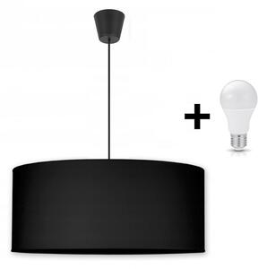 Glimex ABAZUR állítható függőlámpa fekete 1x E27 + ajándék LED izzó