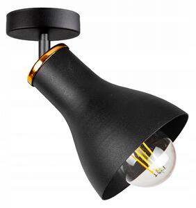 Glimex HORN állítható mennyezeti lámpa fekete 1x E27 + ajándék LED izzó