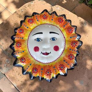 Sol de Andalucía kézzel festett spanyol kerámia nap fali dísz – 27 cm