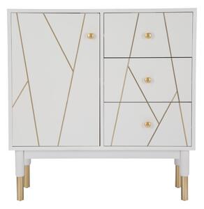 Luxy fehér kisméretű szekrény, szélesség 80 cm - Mauro Ferretti