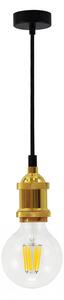Sanico lámpa függeszték Vintage arany 1x E27 + ajándék óriás LED izzó