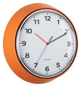 Karlsson 6006OR design falióra narancssárga,átmérője 34 cm