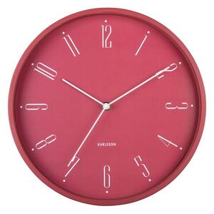 Karlsson 5988RD design falióra sötét rózsaszín,átmérő 30 cm