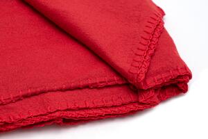 Fleece pléd piros Méret: 150 x 200 cm