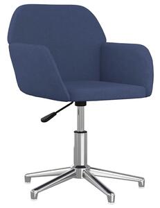 VidaXL kék szövet forgó Irodai szék