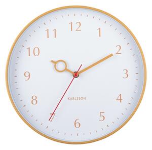 Karlsson 5992YE design falióra sárga, 30 cmátmérővel