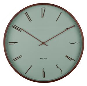 Karlsson 6014GR design falióra zöld, 40 cmátmérővel