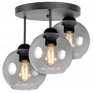 Glimex Orb mennyezeti lámpa füst 3x E27 + ajándék LED izzó