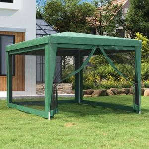 VidaXL Rendezvénysátor - Zöld - 3x4m