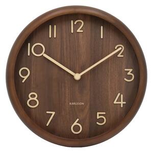 Karlsson 6021DW design falióra barna, átmérő 30 cm