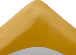Jersey lepedő kiságyba CORNY sárga 70 x 140 cm