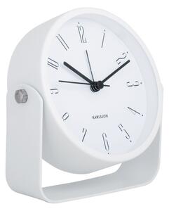 Karlsson 5989WH design ébresztőóra fehér, átmérő12 cm