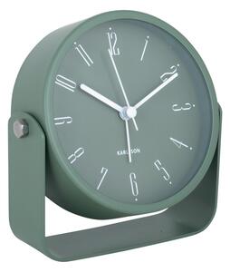 Karlsson 5989GR design ébresztőóra zöld, átmérő 12cm
