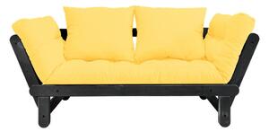 Beat Black/Yellow kinyitható kanapé - Karup Design