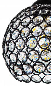 Crystal Ball mennyezeti lámpa fekete 4x E27 + ajándék LED izzó