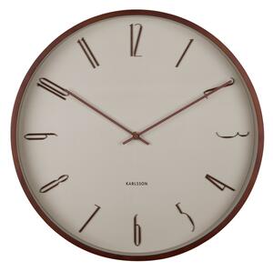 Karlsson 6014WG design falióra bézs, 40 cmátmérőjű, bézs színű