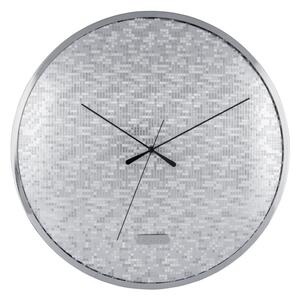 Karlsson 6005SI design falióra, ezüst, átmérő 40cm