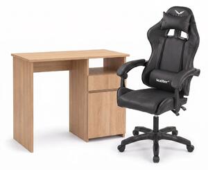 Family Pro íróasztal szett Raven gamer forgószékkel