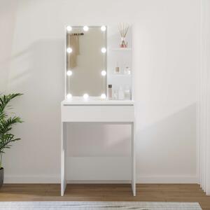 VidaXL Sminkasztal LED-del - Fehér - 60x40x140 cm