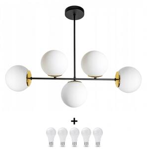 Glimex LISZ GOLD mennyezeti lámpa 5x E27 + ajándék LED izzó