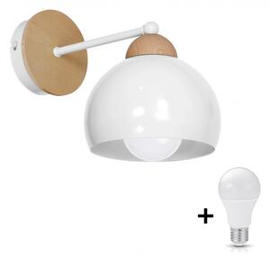 Milagro DAMA fehér fali lámpa (MLP6420) 1xE27 + ajándék LED izzó